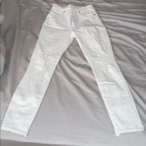 Abercrombie Ripped high rise super skinny jeans